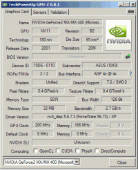 Asus V7100Pro GPU-Z